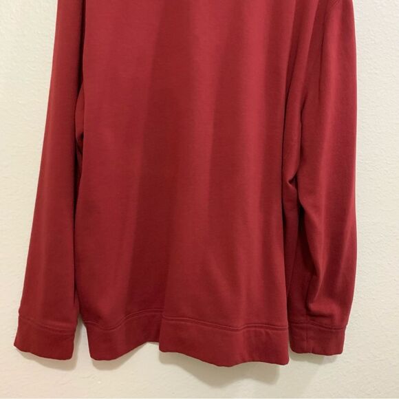 NAUTICA FLEECE QUARTER ZIP MENS 2XL RUST. - Picture 6 of 12